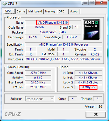 phenom II X4 810 cache unlock